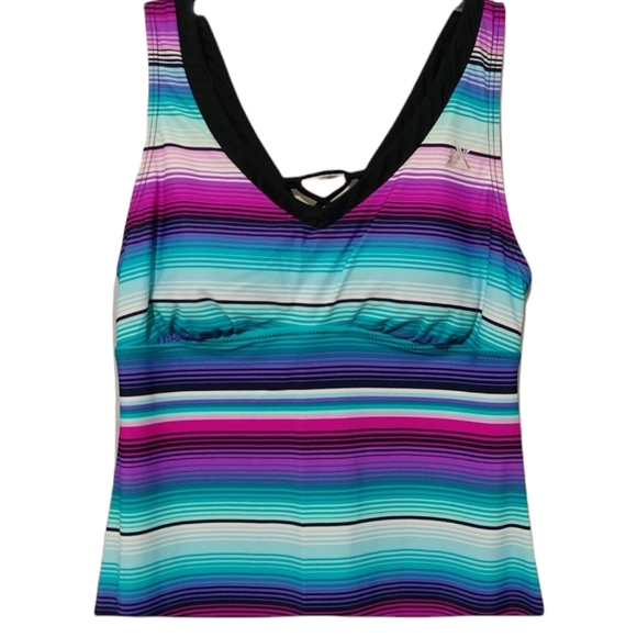Zero X Posur Striped Active Wear Exercise Dress Medium - Picture 3 of 5